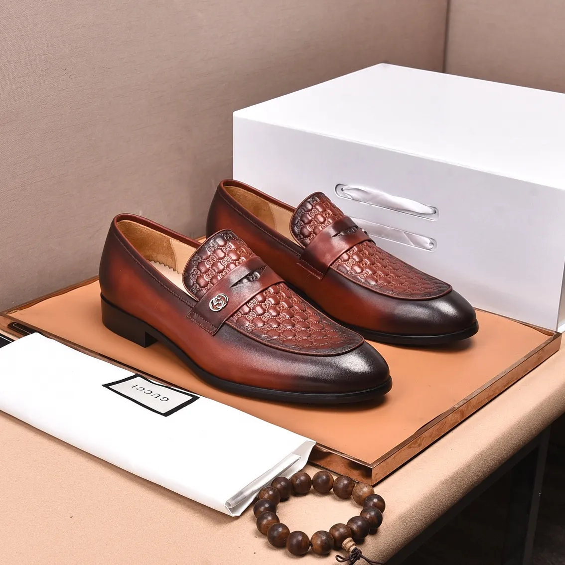 Men's shoes💰540📛📛Original (water-dyed cowhide) Gucci GUCCI official website formal shoes🌀 Italian🇮🇹imported cowhide➕top imported water-dyed cowhide lining💋Finely handmade original bottom, the real thing looks better when photographed in person Standard size 38-44